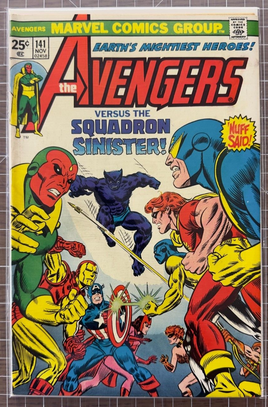 Avengers Comic #141 6.0-7.0 Squadron Sinister Beast Vision Iron Man 1975 Marvel