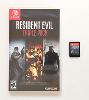 Resident Evil Triple Pack (Nintendo Switch, 2019) No DLC - Box & Cartridge