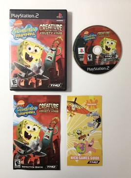 SpongeBob SquarePants Creature from Krusty Krab PS2 (PlayStation 2) CIB Complete