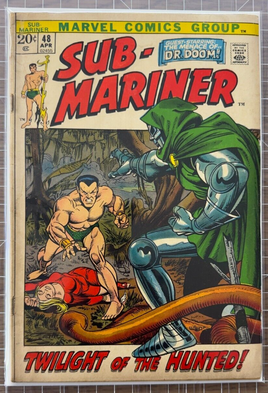 Sub-Mariner #48 Doctor Doom Gil Kane Gene Colan Marvel Comic 1972 2.0-3.0