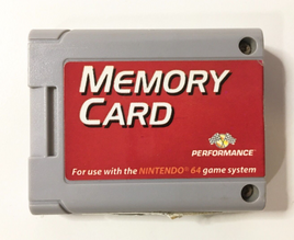 Nintendo 64 N64 Memory Card by Performance P-302E - Tested - US Seller