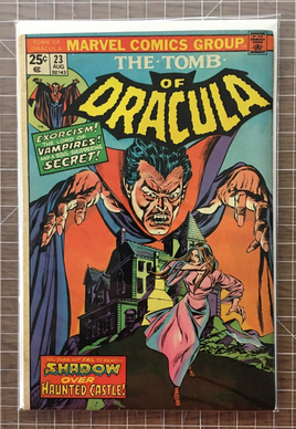 Tomb of Dracula #23 Shadow Over haunted Castle - Marvel Comic (1974) 3.5-4.5