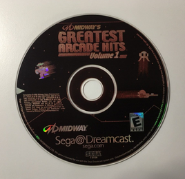 Midway's Greatest Arcade Hits Volume I (Sega Dreamcast, 2000) Disc Only - Tested