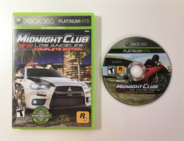 Midnight Club Los Angeles Complete Edition Platinum Hits (Xbox 360) Box & Disc