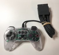 Sony PlayStation 1 PS1 Controller Turbo - High Frequency [Clear] - Tested