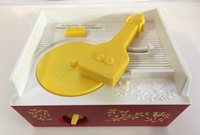 2014 Fisher Price Music Box Record Player #955 w/ 4 Records - Tested & Works!