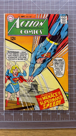 DC ACTION COMICS # 367 NEAL ADAMS Sept.1968 SUPER GIRL APPEARANCE 2.5-3.5