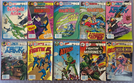 Bulk Lot Of 10 Charlton Comics Group Comics Reader Grade 1.0-5.0 Fightin' Army