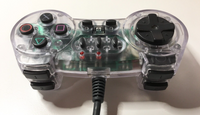 Sony PlayStation 1 PS1 Controller Turbo - High Frequency [Clear] - Tested