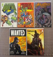 LOT OF 5 MISC Image Comics Dragon Wildcats Wanted #1 6.0-9.0 conditions 1999