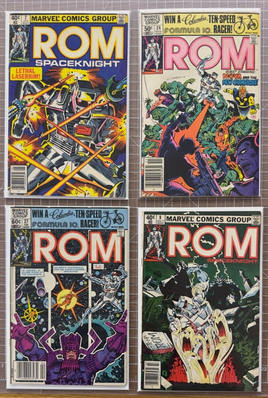 Marvel Comics ROM The SpaceKnight 1980 Issues #2 #8 #24 #27 4.0-5.0