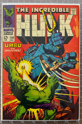 Incredible Hulk #110 - 1st App Umbu - Marvel 1968 5.0-6.0