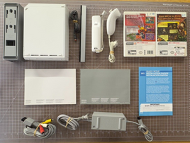 Nintendo Wii Bundle, All Hookups, 2 Games (Namco Museum, Lego Indiana Jones)