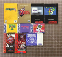 Original Game Manuals (Sega Master, Genesis, SNES, GameBoy & N64) You Pick