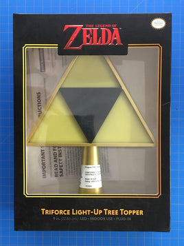 Nintendo Zelda Triforce Light Up Christmas Tree Topper 2022 Collectible 9" LED