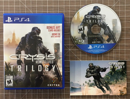 Crysis Remastered Trilogy PS4 (Sony PlayStation 4, 2021) Box, Disc & Art Card