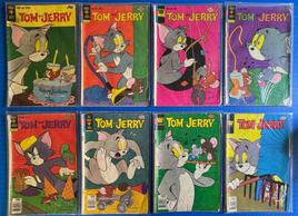 Lot Of 14 Vintage Whitman Gold KeyTom and Jerry Comic Books - Silver Age 1956