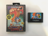 Sonic the Hedgehog 2 Not For Resale (Sega Genesis, 1992) Box & Game, No Manual