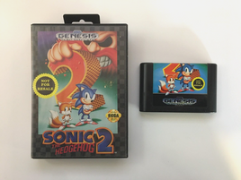 Sonic the Hedgehog 2 Not For Resale (Sega Genesis, 1992) Box & Game, No Manual