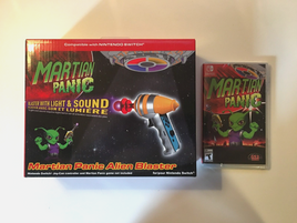 Martian Panic Game & Alien Blaster Gun Blaster (Nintendo Switch, 2022) New