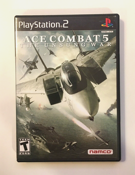 Ace Combat 5 Unsung War (PlayStation 2, PS2, 2004) Namco - Box & Game, No Manual