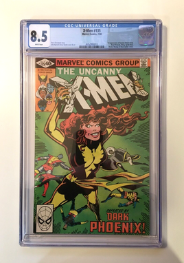 Uncanny X-Men #135 1980 CGC 8.5 VF+ White Pages Dark Phoenix Saga Marvel Comics