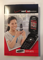 Verizon Wireless Samsung SCH-a870 User Guide - Manual Only - US Seller