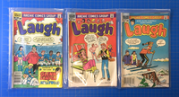 Lot of 11 Laugh Archie Series 1979-85 Archie Group - Bronze Age Vintage