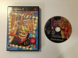 Buzz! The Mega Quiz (PlayStation 2, 2008) Box & Disc Only, No Manual or Buzzer