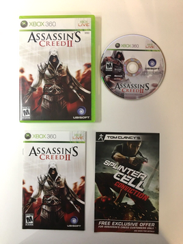 Assassin's Creed II 2 (Microsoft Xbox 360, 2009) CIB Complete w/Manual & Key