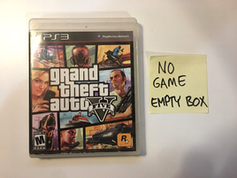 Grand Theft Auto V 5 PS3 (Sony PlayStation 3, 2013) Rockstar - Box Only, No Disc