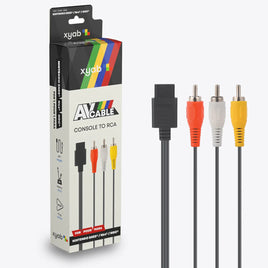 XYAB Composite AV Audio Video Cable for Nintendo SNES N64 GC Gamecube - New