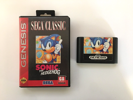 Sonic the Hedgehog (Sega Genesis, 1991) Box & Game Cartridge, No Manual - Tested