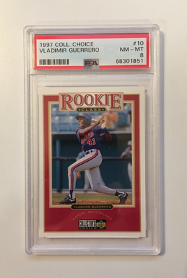 1997 Upper Deck Vladimir Guerrero RC Rookie Expos Baseball Card PSA 8 NM-MT 1851