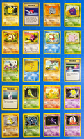 40 Lot Vintage Pokémon TCG Cards NM-LP All Unique Base Set / Set 2 / Jungle