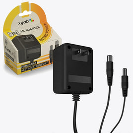 XYAB 3 in 1 AC Power Adapter for Nintendo NES SNES and Sega Genesis Model 1 -New