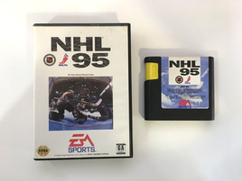 NHL 95 (Sega Genesis, 1994) EA Sports - Box & Game, No Manual - US Seller