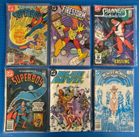 Lot of 6 DC Comics Bronze Age - Superboy, Blue Devil, Wonder woman, Firestorm