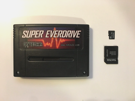 Super EverDrive Krikzz Cartridge - Includes SD Card (Fits SNES /SFC16 Consoles)