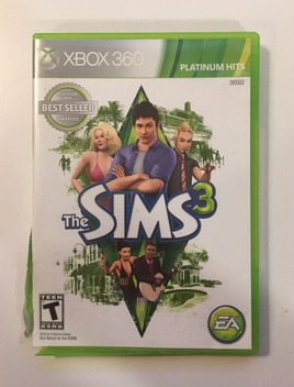 The Sims 3 [Platinum Hits] (Microsoft Xbox 360, 2010) EA - Box & Game Disc