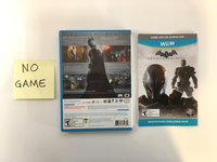 Batman: Arkham Origins (Nintendo Wii U, 2013) Box & Manual Only, No Game Disc