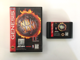 NBA Jam Tournament Edition (Sega Genesis, 1995) Box & Game Cartridge, No Manual