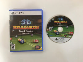 3D Billiards: Pool & Snooker Remastered PS5 (PlayStation 5) Box & Game Disc