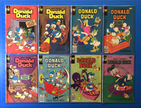 Lot of 9 Walt Disney Donald Duck 1971-81 Whitman Comics - Bronze Age Vintage