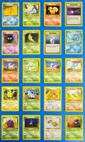 40 Lot Vintage Pokémon TCG Cards NM-LP All Unique Fossil / Jungle / Base Set 1/2