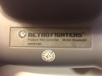 Retro Fighters Brawler64 Next Gen N64 Controller Game Pad [Nintendo 64] Gray