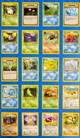 40 Lot Vintage Pokémon TCG Cards NM-LP All Unique Fossil / Jungle / Base Set 1/2