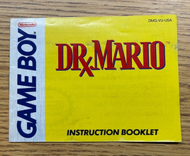 Dr. Mario (Original Nintendo Gameboy, 1990) Original Manual Only - US Seller