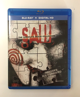 Saw: The Complete Movie Collection 1-7 Films Blu-Ray Digital HD DVD CIB Complete