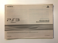 Sony PS3 Playstation 3 Console Instruction Manual CECH-2001A (2009) US Seller